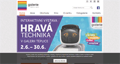 Desktop Screenshot of galerieteplice.cz