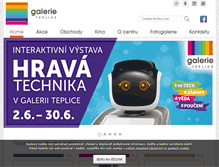 Tablet Screenshot of galerieteplice.cz